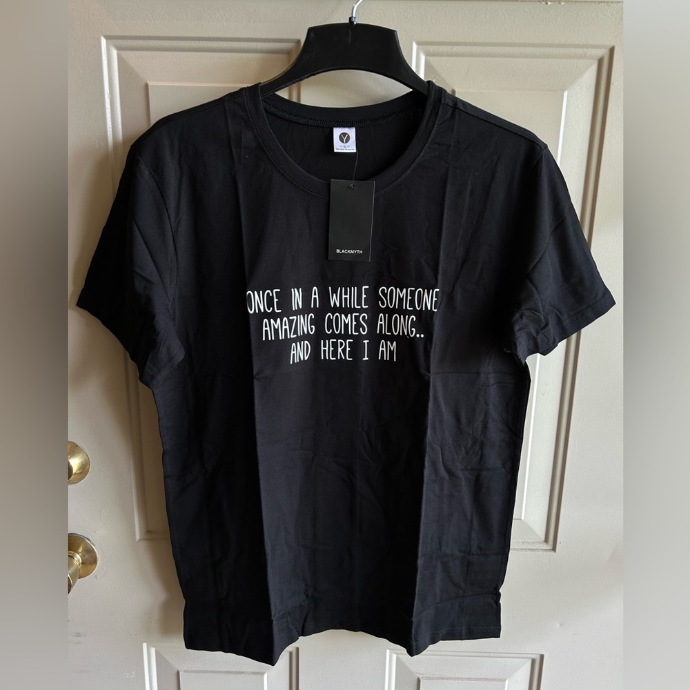 Funny Graphic Tee- Black